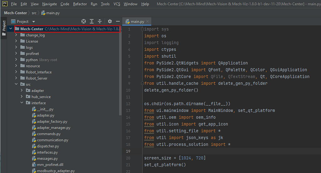 How to use pycharm for adding breakpoints and debugging the adapter